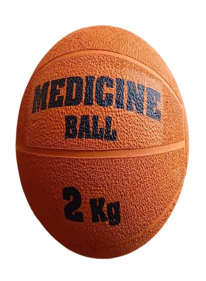 UPHILL® Sporting Rubber Medicine Ball (Size - 2 Kg) - Image 1