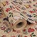 Aimyoo Kraft Christmas Wrapping Paper Jumbo Roll Christmas Stockings Candy Canes Gloves Designs Kids Xmas Gift Wrap Paper 17 in x 32 ft - Image 1