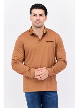 Men Regular Fit Plain Long Sleeves Polo Shirt, Brown - pzsku/Z00992BC5EBF8EF62EE27Z/45/_/1737642539/eebb631a-c5dd-44df-8611-fd5f079cbeda