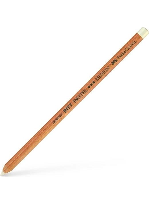 FABER-CASTELL - Faber Castell Pitt Monochrome Drawing Pencil Pastel White Medium - Image 1
