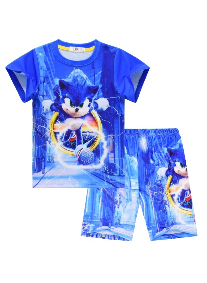 عام بيجاما صوتية ، بدلات خدمة منزلية قصيرة الأكمام للأطفال ، هدايا للعائلة والأصدقاء - Image 1