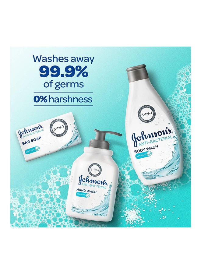 Johnson's Anti-Bacterial Sea Salts Liquid Hand Wash Clear 300ml - Image 2