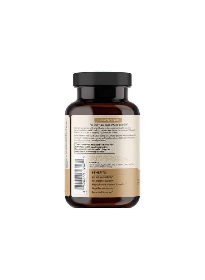 Terra Origin Healthy Gut Capsules With Immunity Boost ; 90 Capsules ; Digestive Support Including Intestinal Permeability Ibs Bloating Gas And Constipation* 30 Servings/90 Capsules. - Image 4