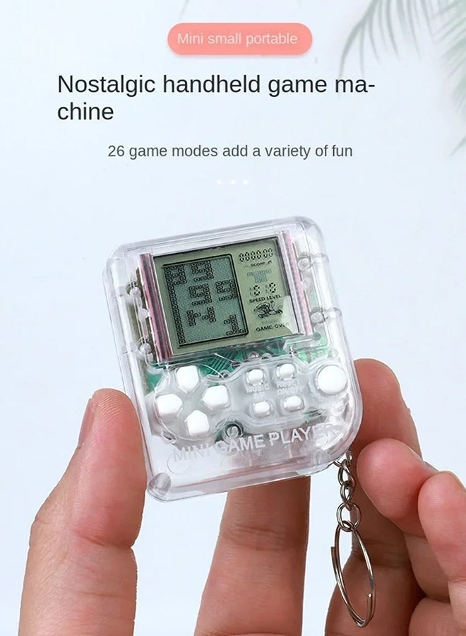 أجهزة ألعاب محمولة صغيرة رجعية ألعاب إلكترونية كلاسيكية جهاز ألعاب محمول باليد لعبة ألغاز للأطفال جهاز ألعاب هدية - أبيض - Image 3