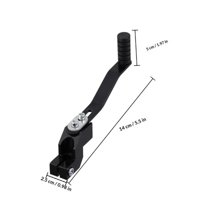 2Pcs Black Aluminum Alloy Motorcycle Gear Shift Lever Pedal Universal ATV Dirt Bike - Image 3