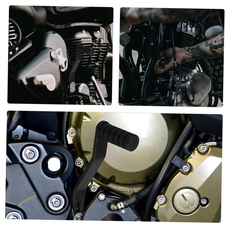 2Pcs Black Aluminum Alloy Motorcycle Gear Shift Lever Pedal Universal ATV Dirt Bike - Image 4