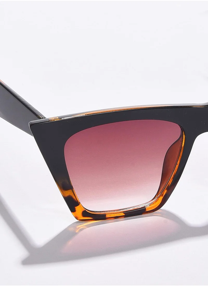 Haute Sauce Brown Lens Brown Butterfly Sunglasses
