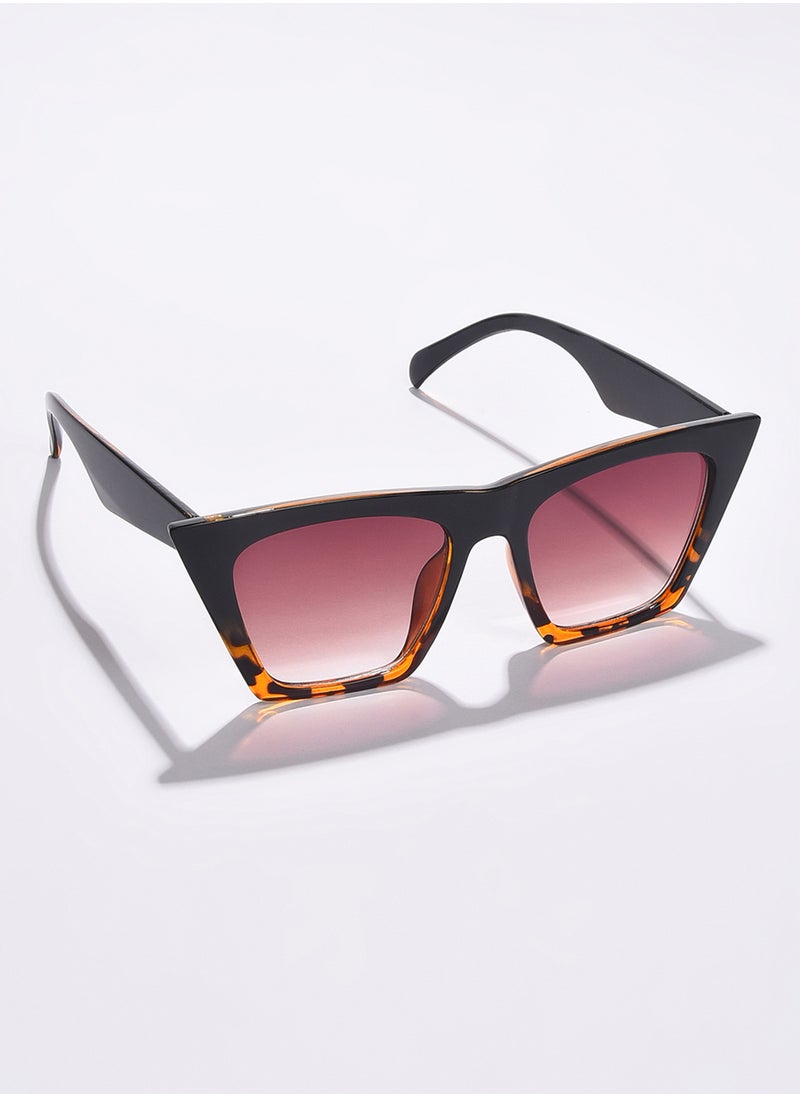 Haute Sauce Brown Lens Brown Butterfly Sunglasses  - Image 3