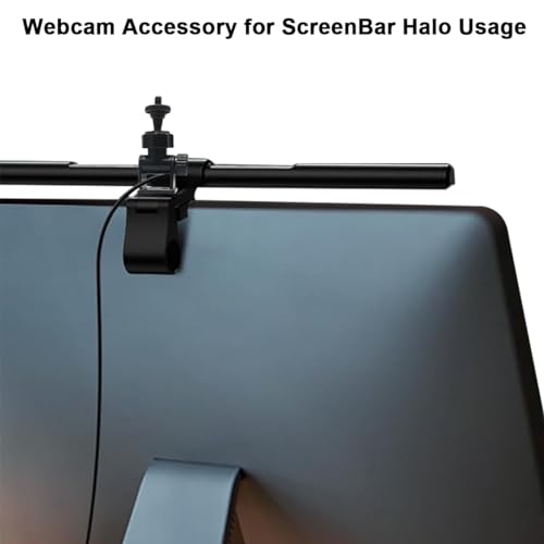 JCWINY Web cam Accessory ScreenBar Halo, Webcam Stand for Monitor Light Bar Angle Adjustable Computer Light Webcam Mount for BENQ Quntis Monitor Lamp Super Strong Nano Adhesive Mount - Image 3