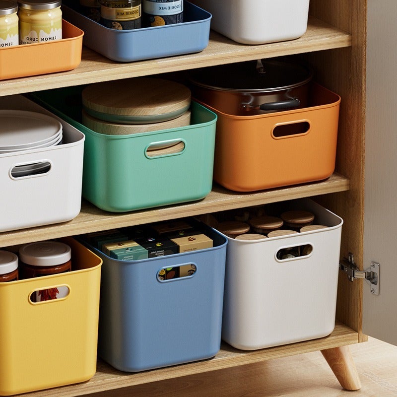 Large Capacity Storage Box with Lid, Plastic Organization Box for Home - Image 2