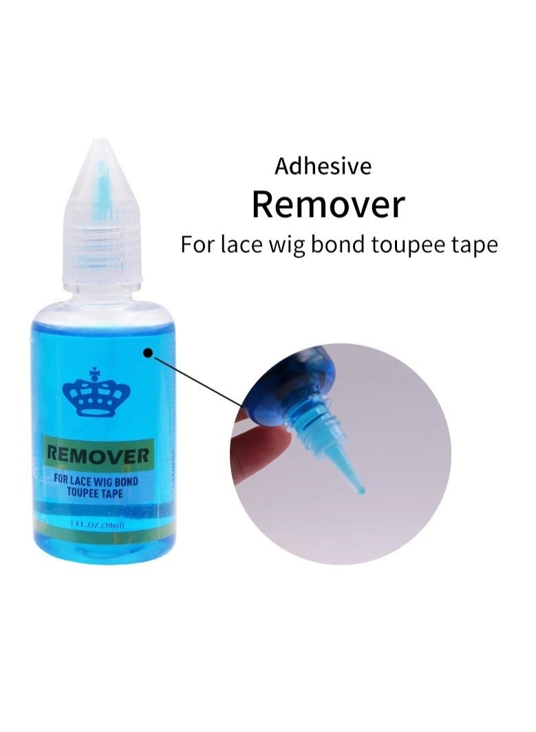 ELTRAZONE pack 3 Removes Hair Glue, Wig Tape, Double Sided Extension Tape,30ml Tape Remover for Hair Extensions Remover for Lace Wig Bond Toupee Tape in Hair Extensions Adhesive - Image 2