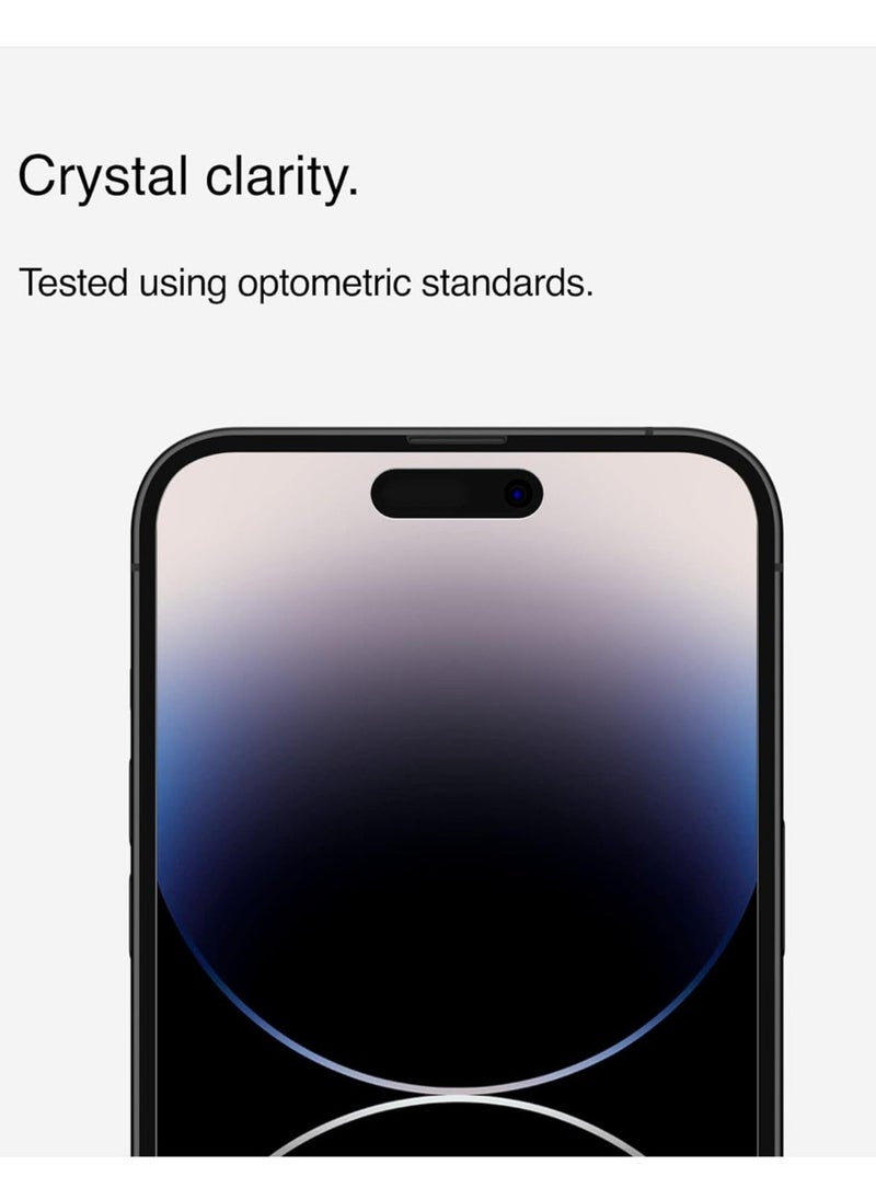 vesus Privacy Tempered Glass iPhone 14 Pro Max screen protector, Treated Surface with Anti-Fingerprint Coating, Anti-Spy and Bubble Free Application, Included Easy Align Tray, iPhone case compatible - Image 3