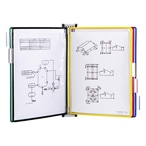 Tarifold DJOIS by Tarifold - Wall Mount Reference & Display System - Durable Steel Wire Frames- 5 Double-Sided Pockets - 10 Sheet Capacity - Made in France - Image 1