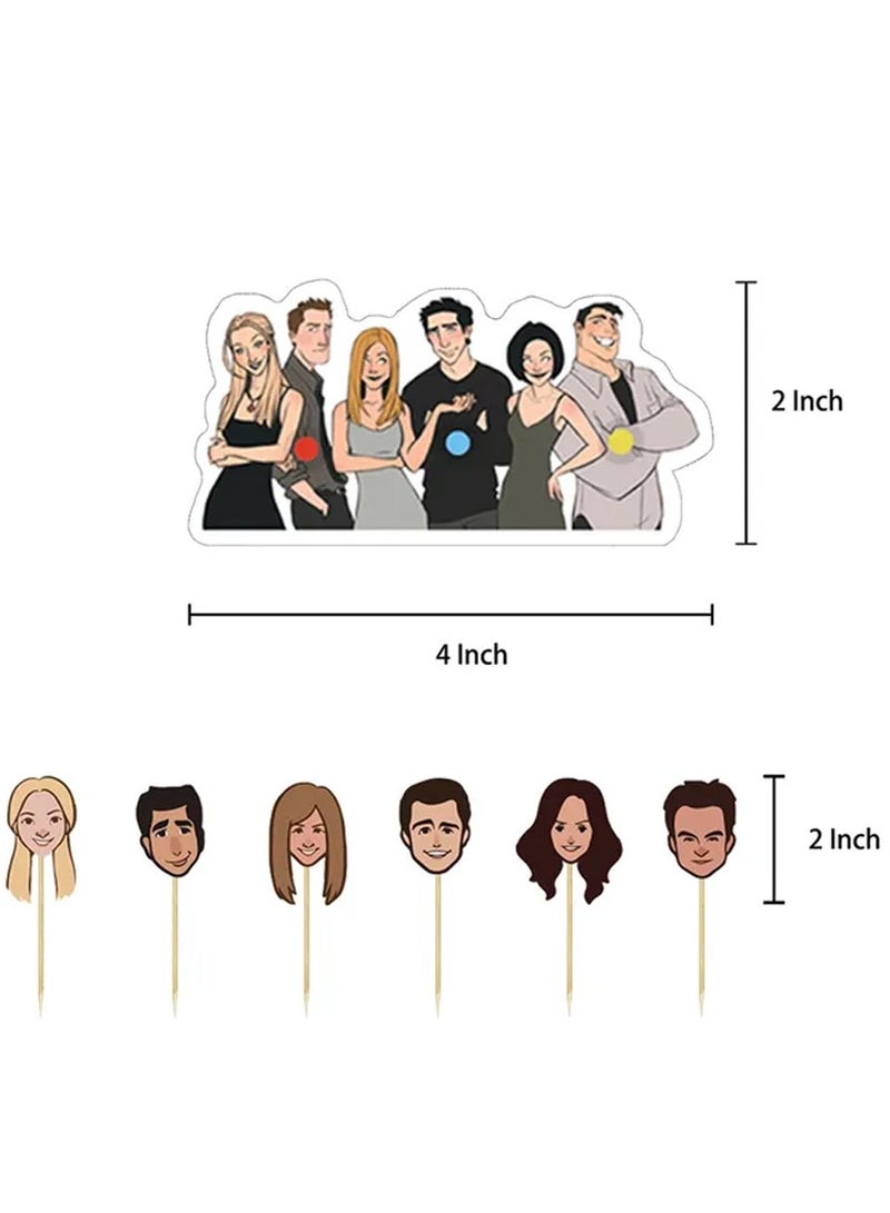 Brain Giggles FRIENDS Theme Birthday Decoration Set - 70pcs - Image 4