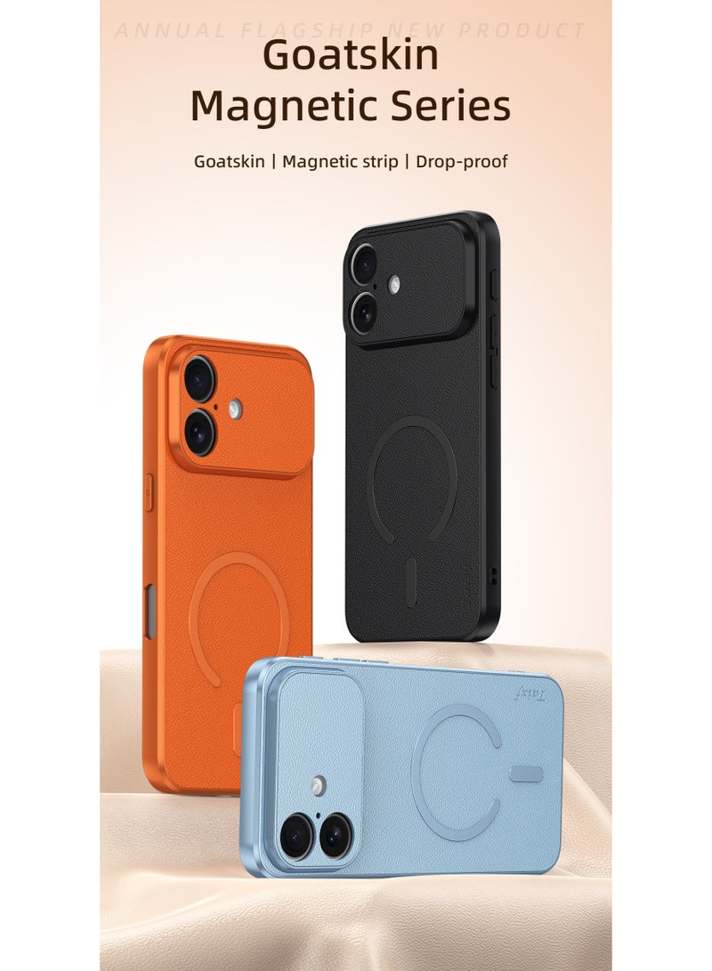 حافظة لهاتف iPhone 17 / 17 Pro Max، غطاء من الجلد الناعم الفاخر، مقاومة للبقع والصدمات، قبضة مريحة، مناسبة للرجال والنساء - Image 2