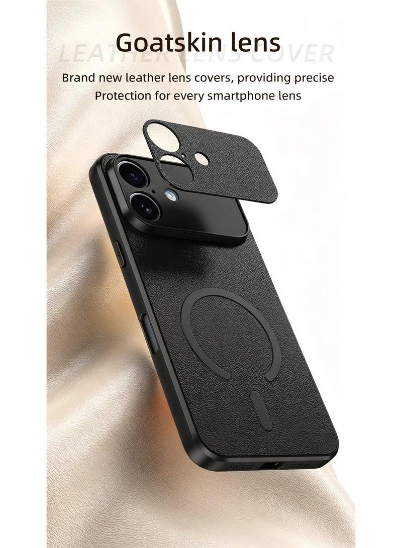 حافظة لهاتف iPhone 17 / 17 Pro Max، غطاء من الجلد الناعم الفاخر، مقاومة للبقع والصدمات، قبضة مريحة، مناسبة للرجال والنساء - Image 5