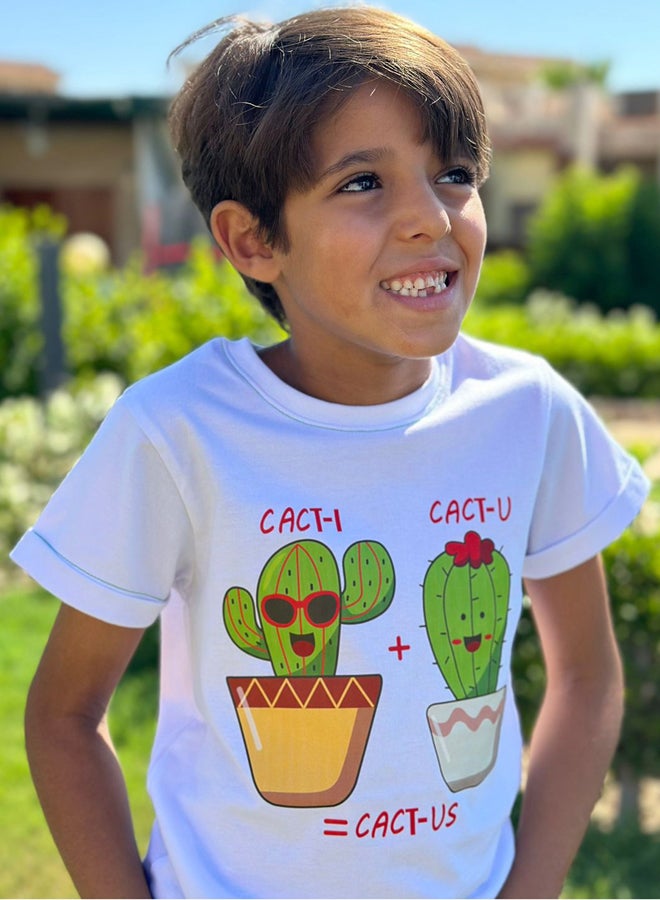 كاكتوس I + U = تي شيرت أمريكي - Image 1