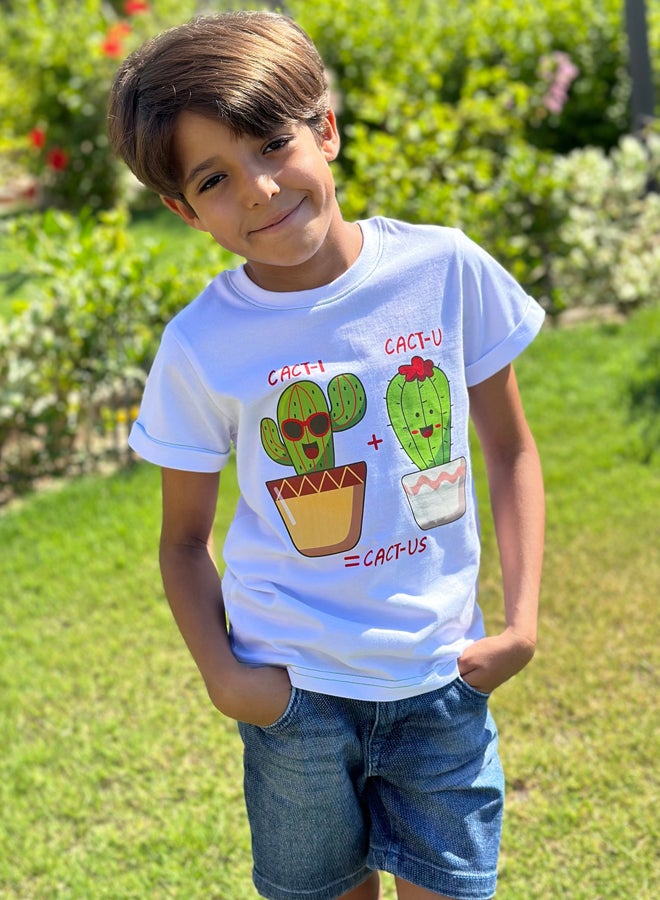 كاكتوس I + U = تي شيرت أمريكي - Image 3