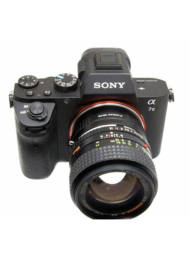 Fotasy - Minolta MD MC Rokkor Lens to E Mount Adapter, MD E-Mount, MD to E, Compatible with Sony a7 a7R a7s II III IV a9 a7c Alpha 1 a6600 a6500 a6400 a6300 a6100 a6000 a5100 a5000 a3500 ZV-E10 - Image 1