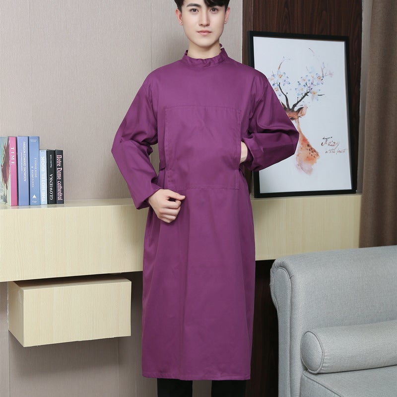 Cotton Operating Room Work Clothes For Women And Men Surgical Clothes Long-Sleeved Surgeon Surgical Reverse Wear Isolation Gown - Image 1