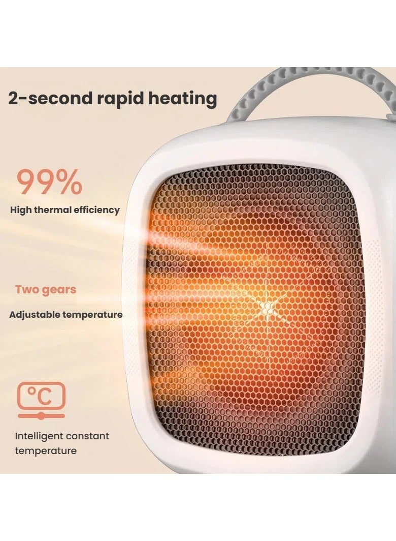 عام **مدفأة منزلية كهربائية بسلك بريطاني - مستويان للتدفئة، محمولة لتدفئة المساحات** - Image 2