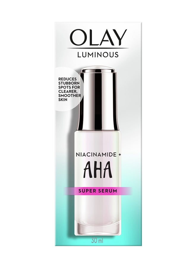 Olay Luminous Niacinamide Plus AHA Face Super Serum 30ml - Image 1