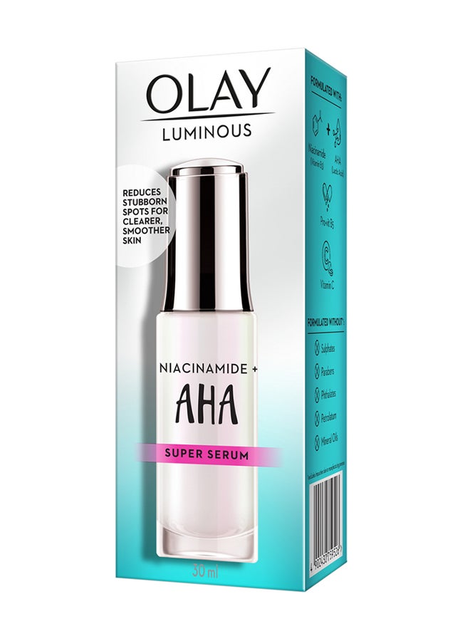 Olay Luminous Niacinamide Plus AHA Face Super Serum 30ml - Image 4