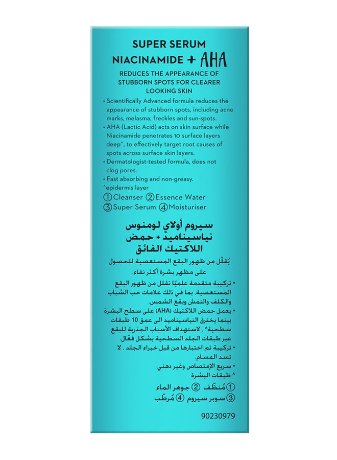 Olay Luminous Niacinamide Plus AHA Face Super Serum 30ml - Image 5