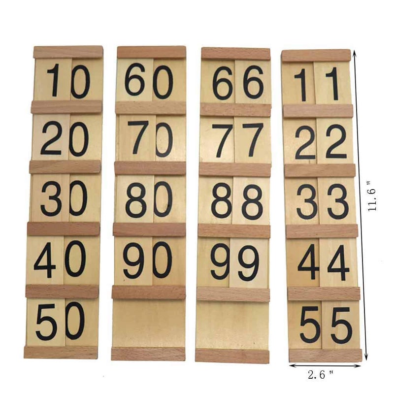 Kghios Montessori Math Toys Material for Toddlers Seguin Boards with Beads Home Edition,Montessori Seguin Boards & Beads - Image 2