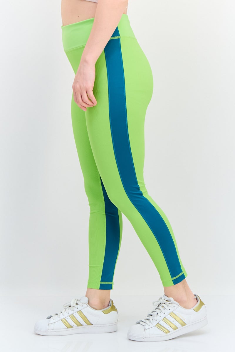 FILA Women Sportswear Fit Training 7/8 Leggings, Lime - Image 2