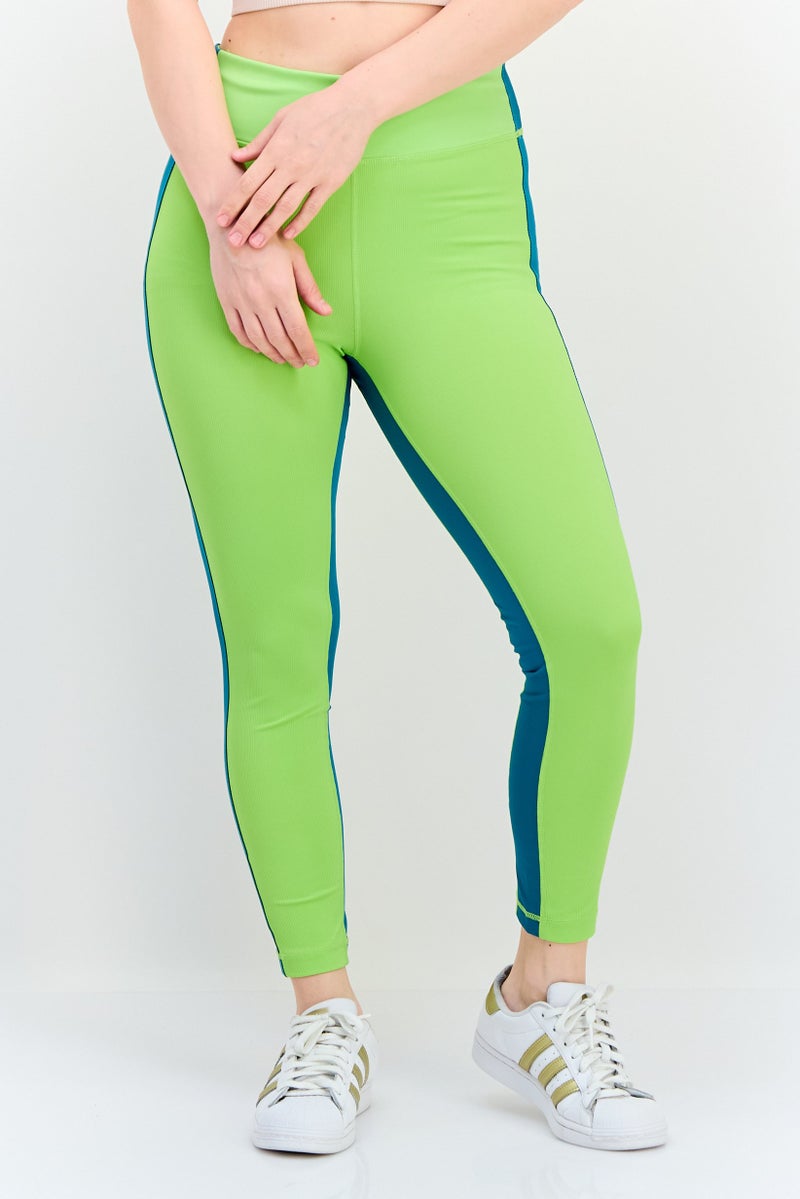 FILA Women Sportswear Fit Training 7/8 Leggings, Lime - Image 1