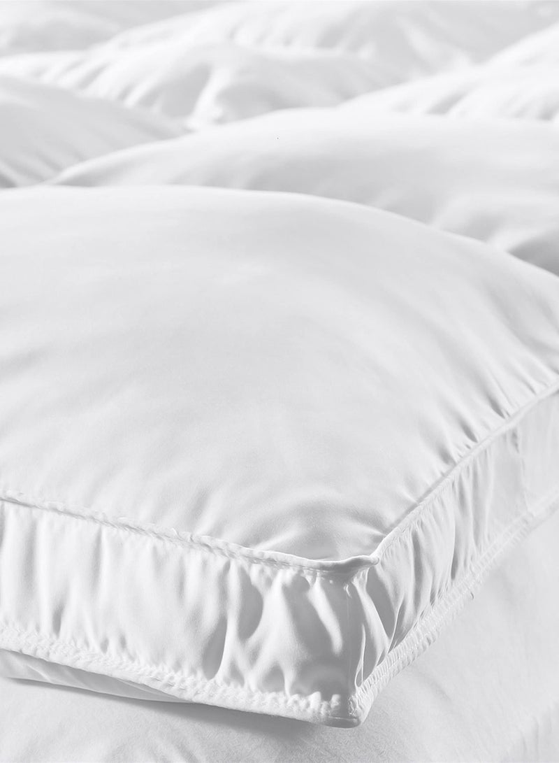 أميريكان لينين لباد مرتبة ألياف بوليستر أبيض 200×2000 سم - Image 2