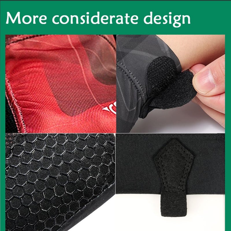 Wnddle Billiard Pool Gloves for Right Hand, 3 Finger Billiards Gloves Pool Cue Gloves, Quick-Dry Breathable Billiard Pool Glove, Snooker Cue Sport Glove Popular Sizes for Men & Women, Right Hand (Red) - Image 5