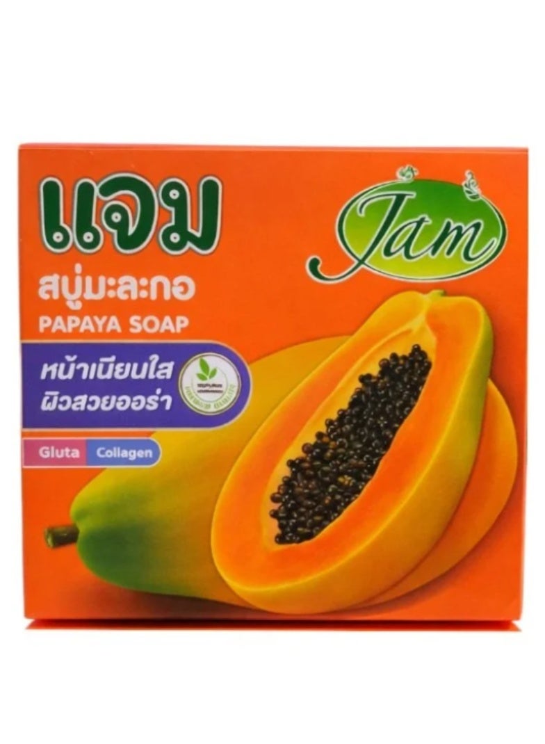 صابون تايلندي بالبابايا والجلوتا والكولاجين من جام