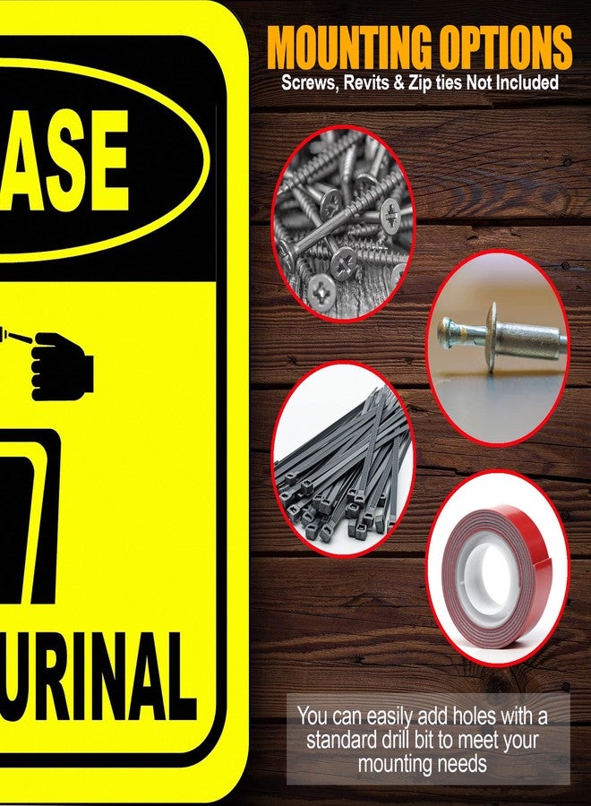 Work House Signs Please Flush Urinal Funny Toilet Bathroom Aluminum Composite Sign - Office Decor - Bathroom Decor - Funny Bathroom Signs - Door Restroom Decor - Restroom Sign - Bathroom Signs Decor Funny - 8.5" X 10" - Image 2