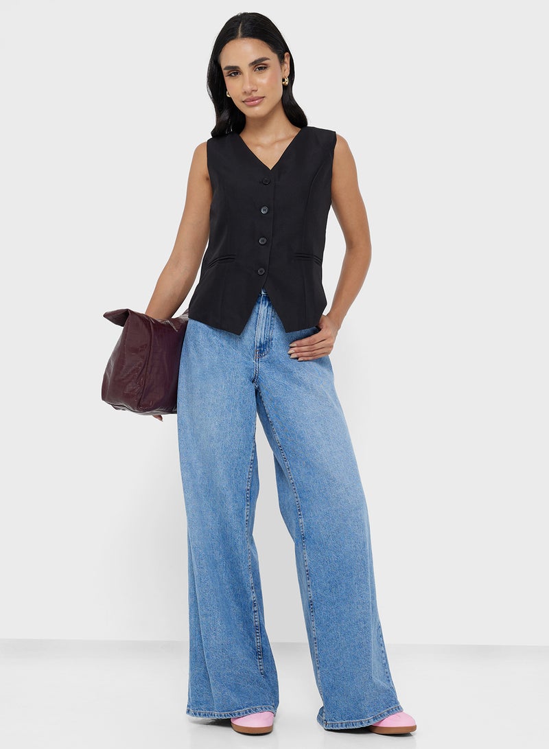 جينجر سترة طويلة بأزرار - Image 4