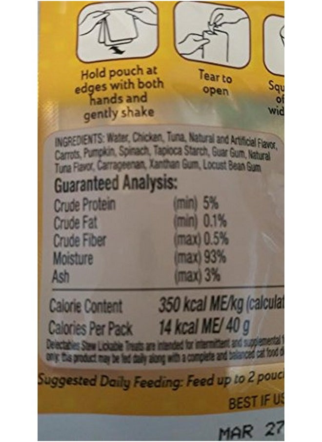 Hartz - Delectables Stew Lickable Treat With Chicken & Veggies In Rich Sauce (4Pouches) (Net Wt 1.4 Oz Each) - Image 1