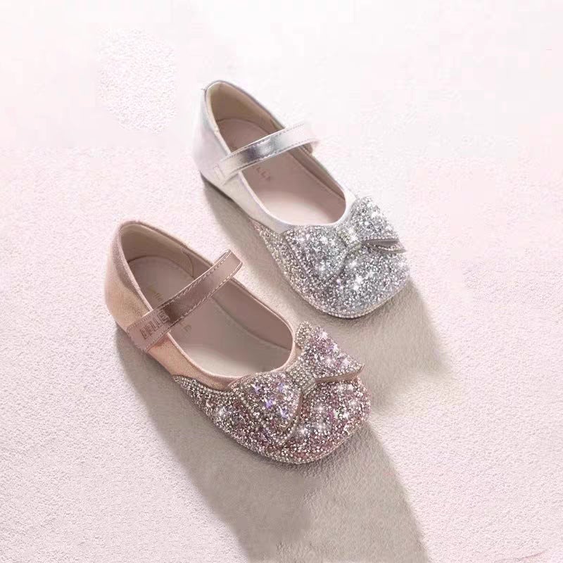 Girls'' Small Leather Shoes, Kidsren''s Bow Princess Shoes, 2025 Spring New Baby Girl''s Shoes, Girls'' Soft-Soled Small Flats - Image 2
