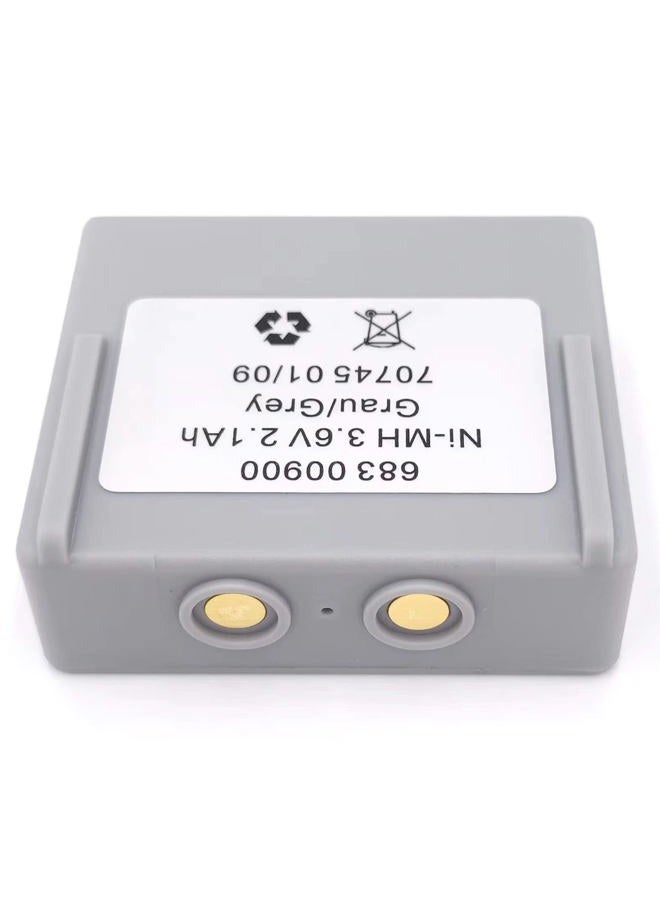 DCYNXC 3.6V Ni-MH 2100mAh 2.1Ah Battery 68300900 for HETRONIC 683 00900 Remote Control Battery New, Grau/Grey Battery - Image 2