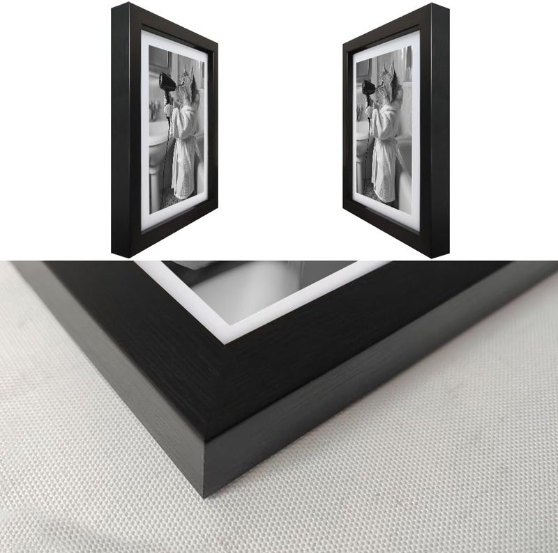 AIANHUA Cat Bathroom Decor Framed Black and White Bathroom Wall Art Funny Animal Pictures Wall Decor Trendy Canvas Print Poster Fashion Gift - Image 3