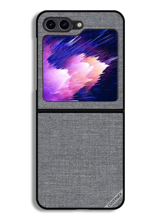 Covernex Samsung Galaxy Z Flip6 Protective Case Cover Cloth Pattern - Image 1