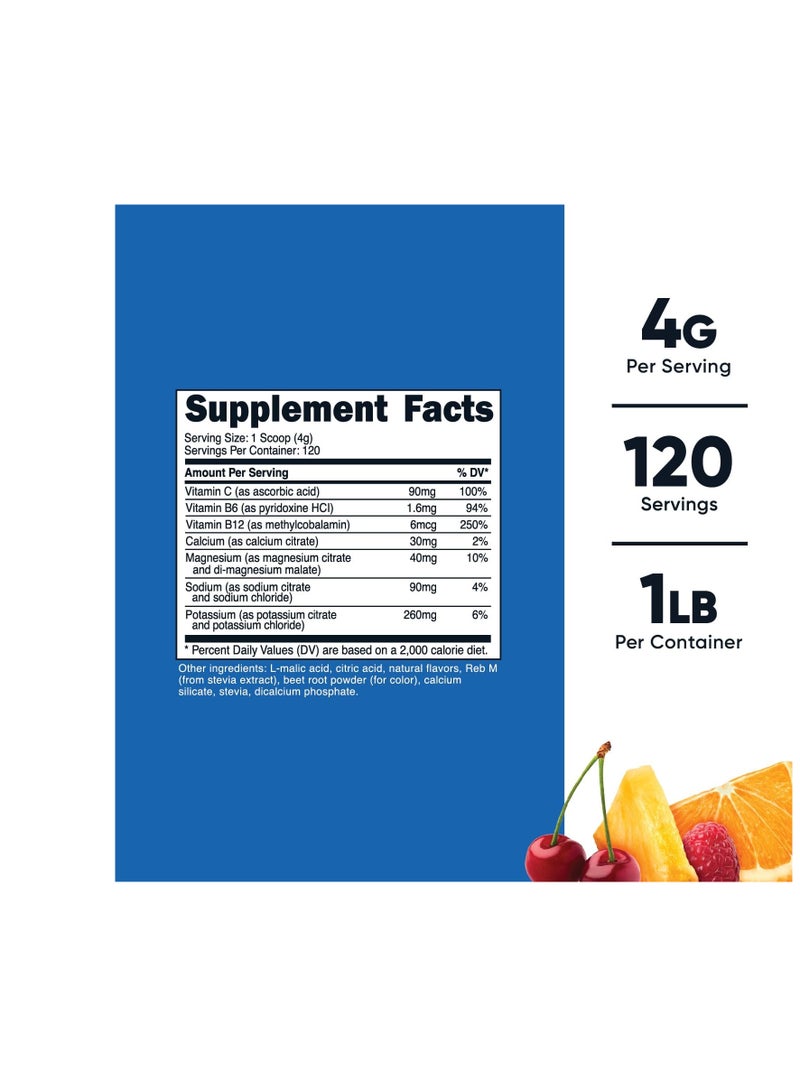 Nutricost Electrolyte Complex Powder 120 Servings, Fruit Punch Hydration Supplement Drink Mix with Vitamins and Minerals - Image 2