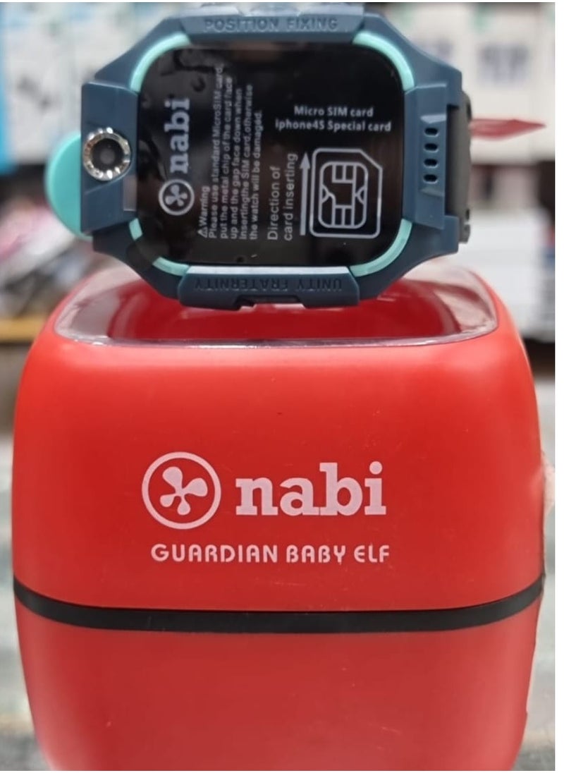 Nabi - The Guardian Baby Elf children's smart watch has a stylish design and attractive colors (brown and black), equipped with a SIM card to track the location and safely communicate with your child. Combines safety and durability for everyday use. Easy to use and ideal for parents looking for peace of mind. Your perfect choice to protect your child and follow him everywhere, with a chip and a camera - Image 1