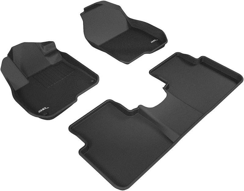 3D MAXpider Kagu Series All-Weather Floor Mats for Honda CR-V 2017-2022 (1st & 2nd Row, Black) - Image 1