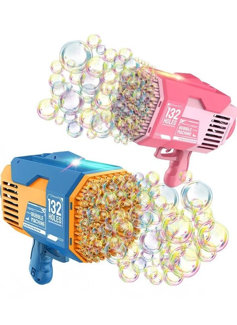 132 Bubble gun for kids with bubble solution 132 hole machine gun