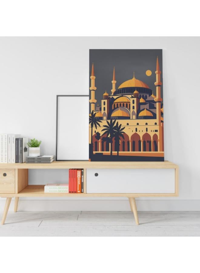 هوم جاليري لوحة فنية جدارية مطبوعة على قماش مسجد آيا صوفيا في تركيا مقاس 60x40 - Image 1
