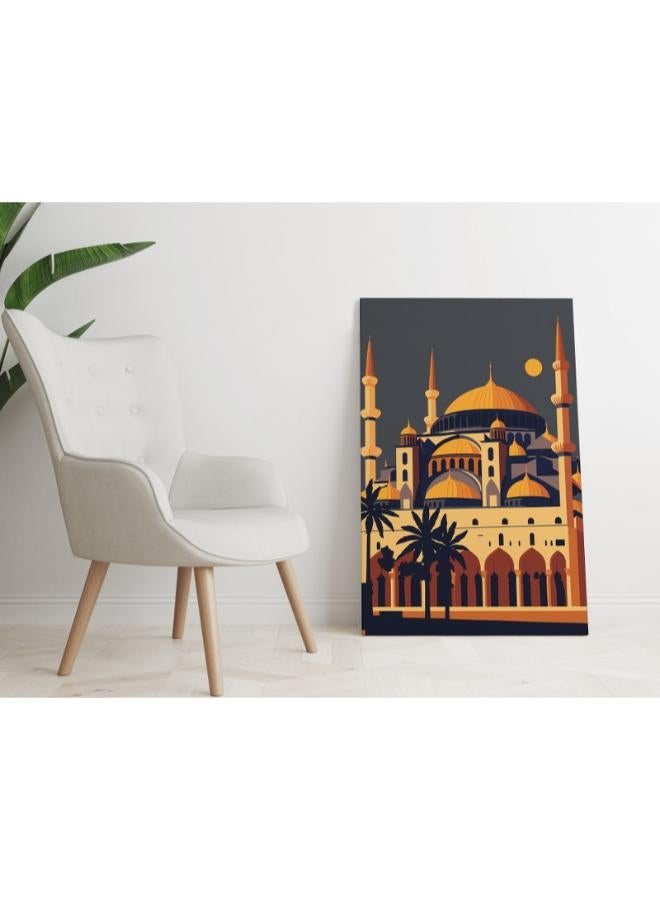 هوم جاليري لوحة فنية جدارية مطبوعة على قماش مسجد آيا صوفيا في تركيا مقاس 60x40 - Image 4