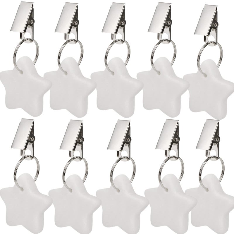 AVLA AVLA 10 Pack Tablecloth Weights Table Cloth Pendant Stones with Metal Clips Heavy Marble Tablecloth Hangers Stainless Steel Table Covers Clamps for Decoration Outdoor Picnic Family Dinner Party 