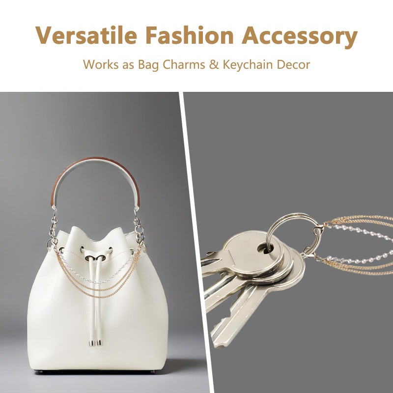 NIIIYTYB 2Pcs Boot Chains for Shoes and Sneakers Jewelry Accessories Charms for Women Shoe and Boot Chains for Sneaker Decoration, Handbag and Pants Chain Stylish Shoe Charms and Keychain Accessories - Image 5
