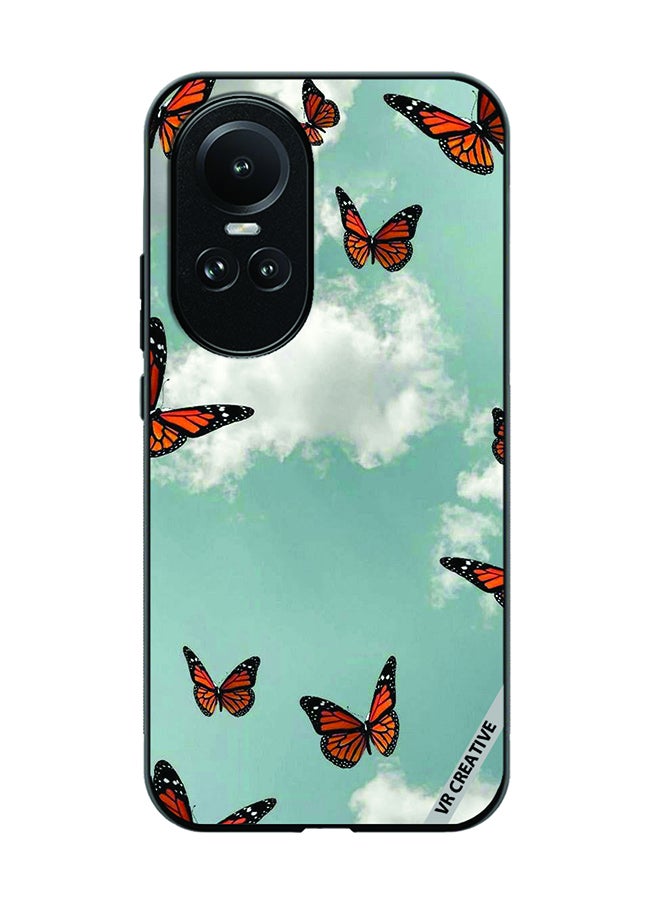 VR CREATIVE Protective Case Cover For Oppo Reno 10 Pro Butterfly Design Multicolour - Image 1